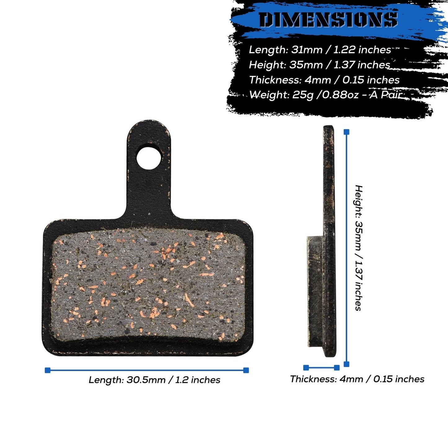 TRP Tektro Shimano Deore Disc Brake Pads - Corki Cycles
