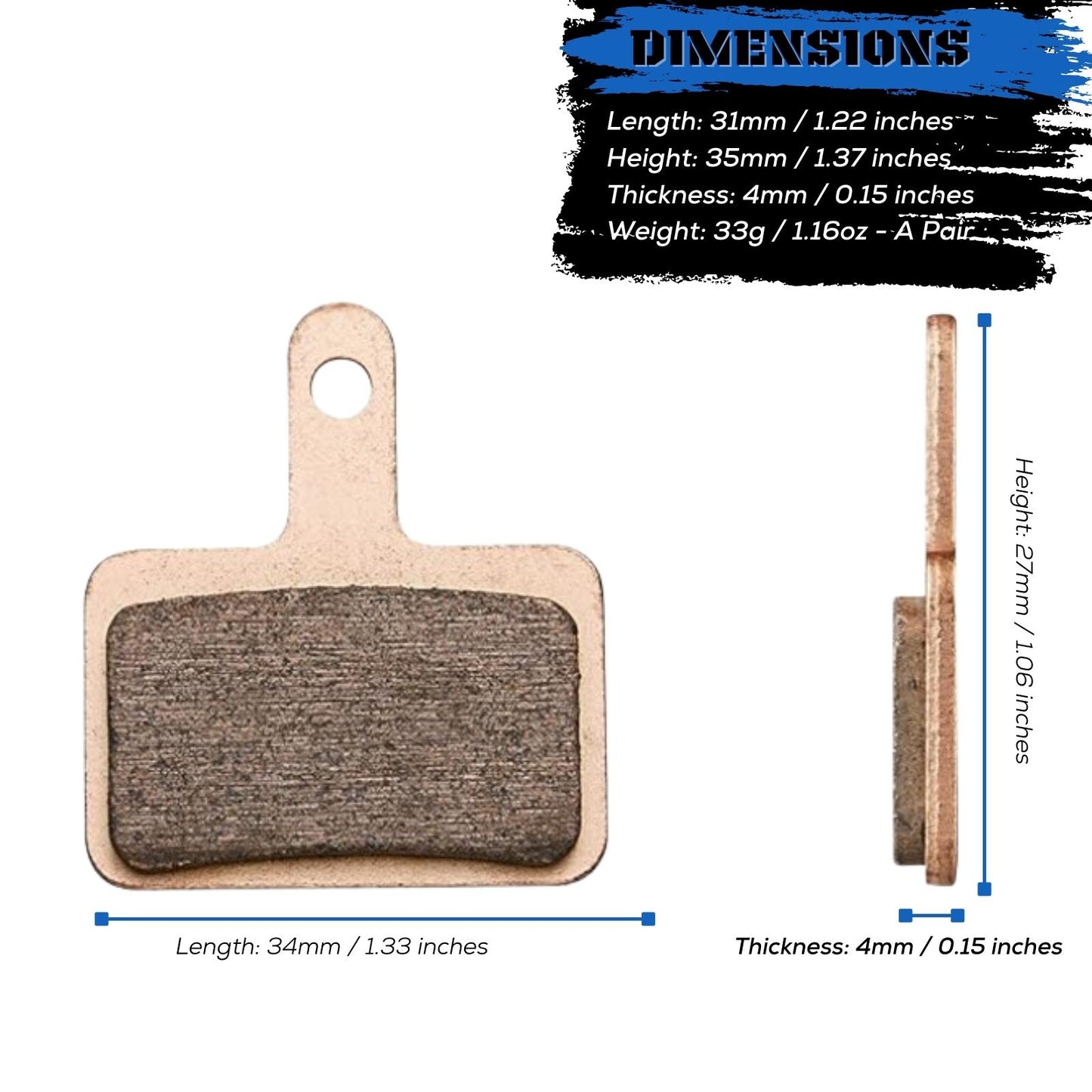 TRP Tektro Shimano Deore Disc Brake Pads - Corki Cycles