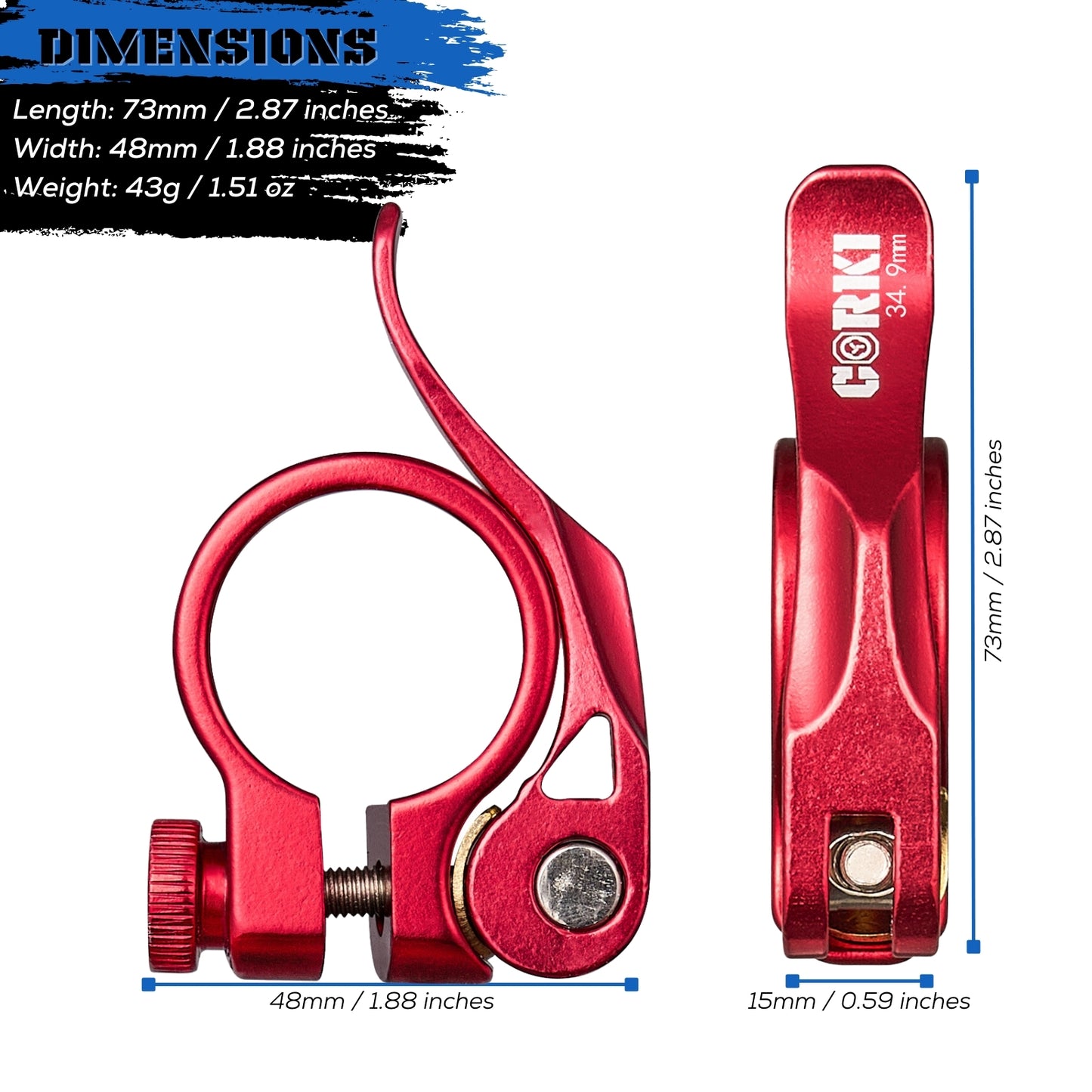 Adjustable Quick Release Seatpost Clamp - Corki Cycles