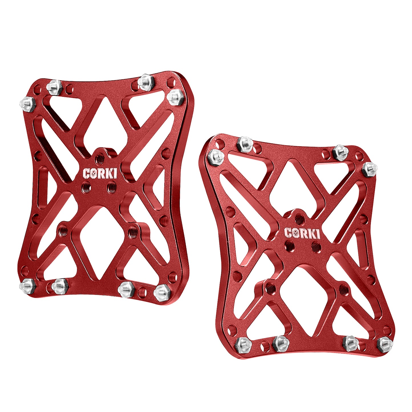 Clipless Wide Platform Adapter Flat Pedals - Corki Cycles