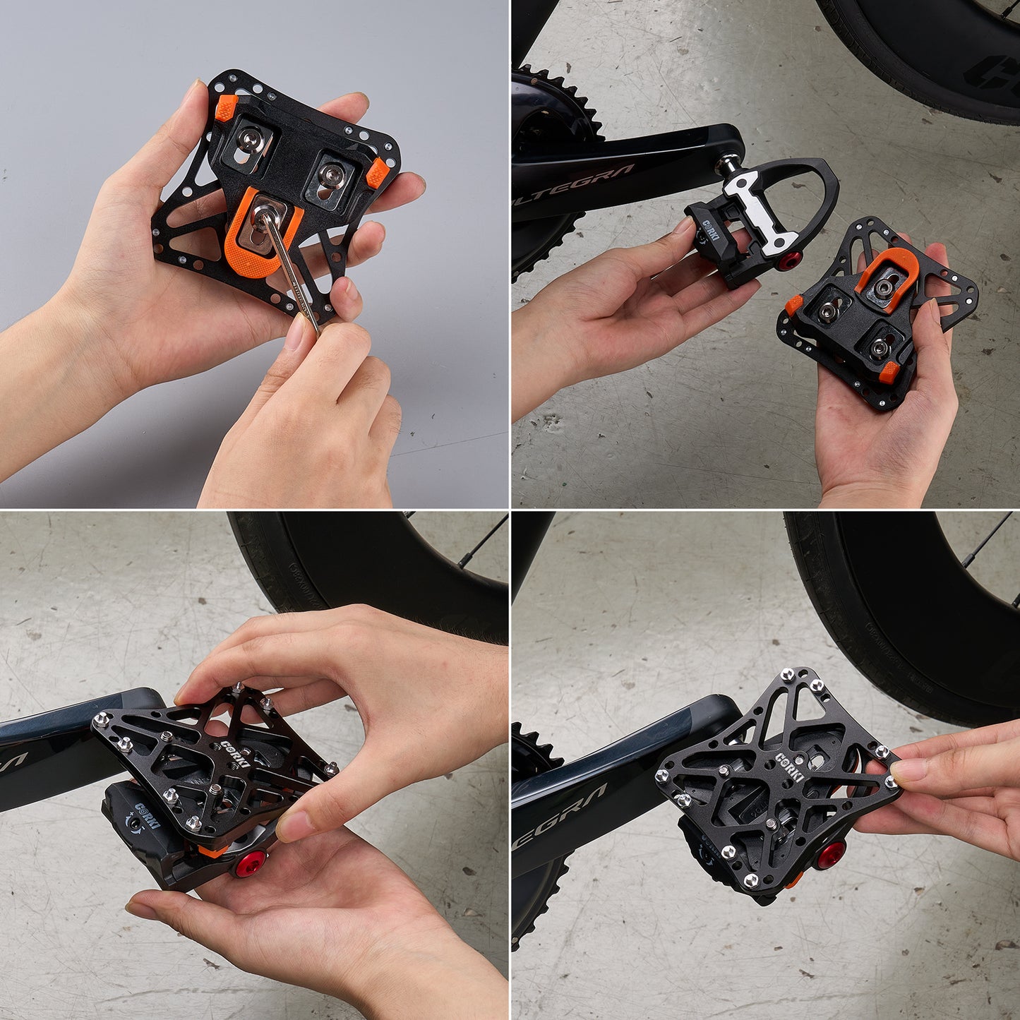 Clipless Wide Platform Adapter Flat Pedals - Corki Cycles