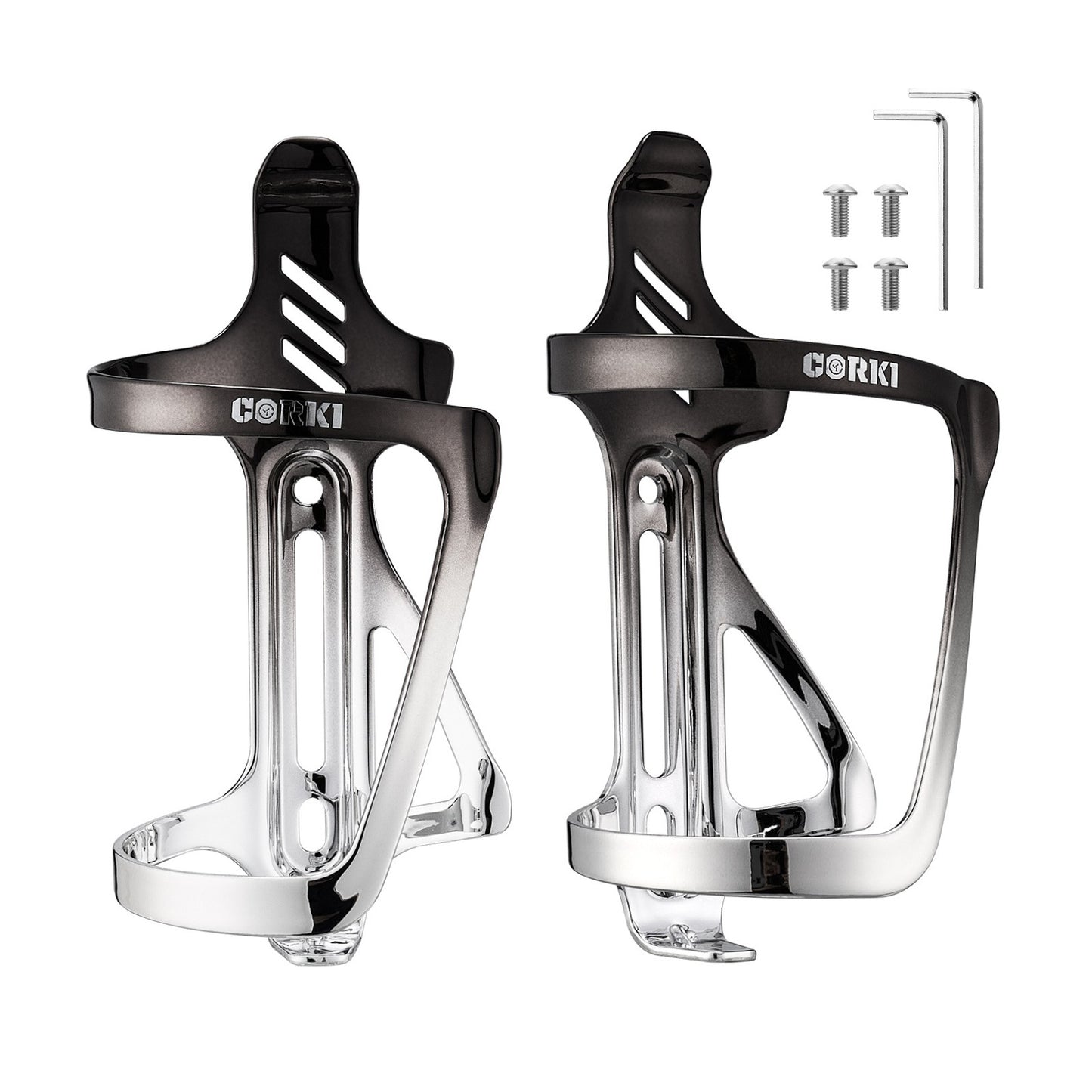 Aluminum Bicycle Water Bottle Cage - Right Side Cage - Corki Cycles