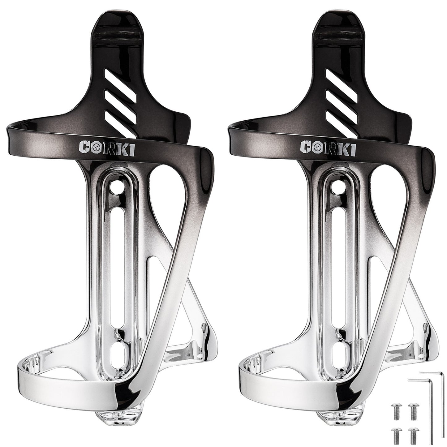 Aluminum Bicycle Water Bottle Cage - Right Side Cage - Corki Cycles