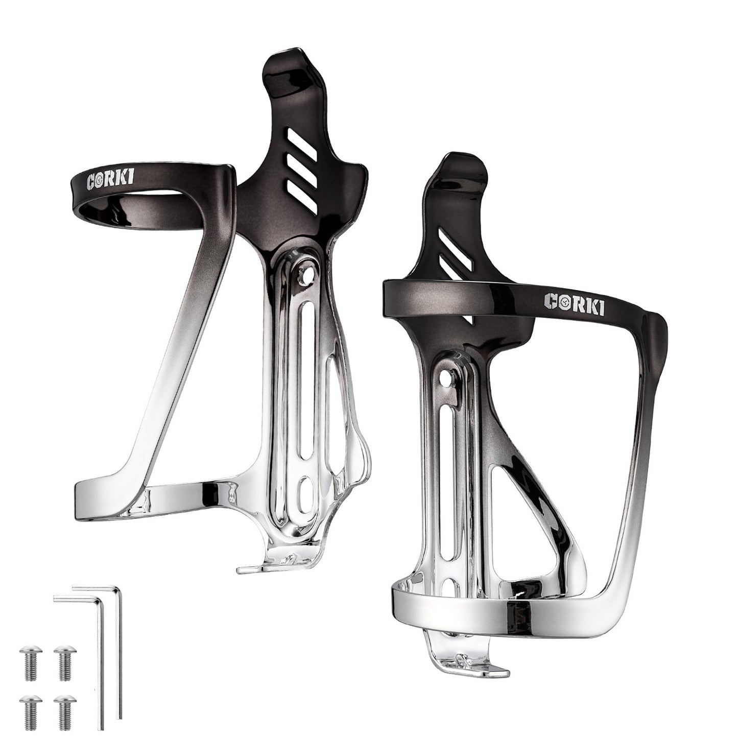 Aluminum Bicycle Water Bottle Cage - Right Side Cage - Corki Cycles