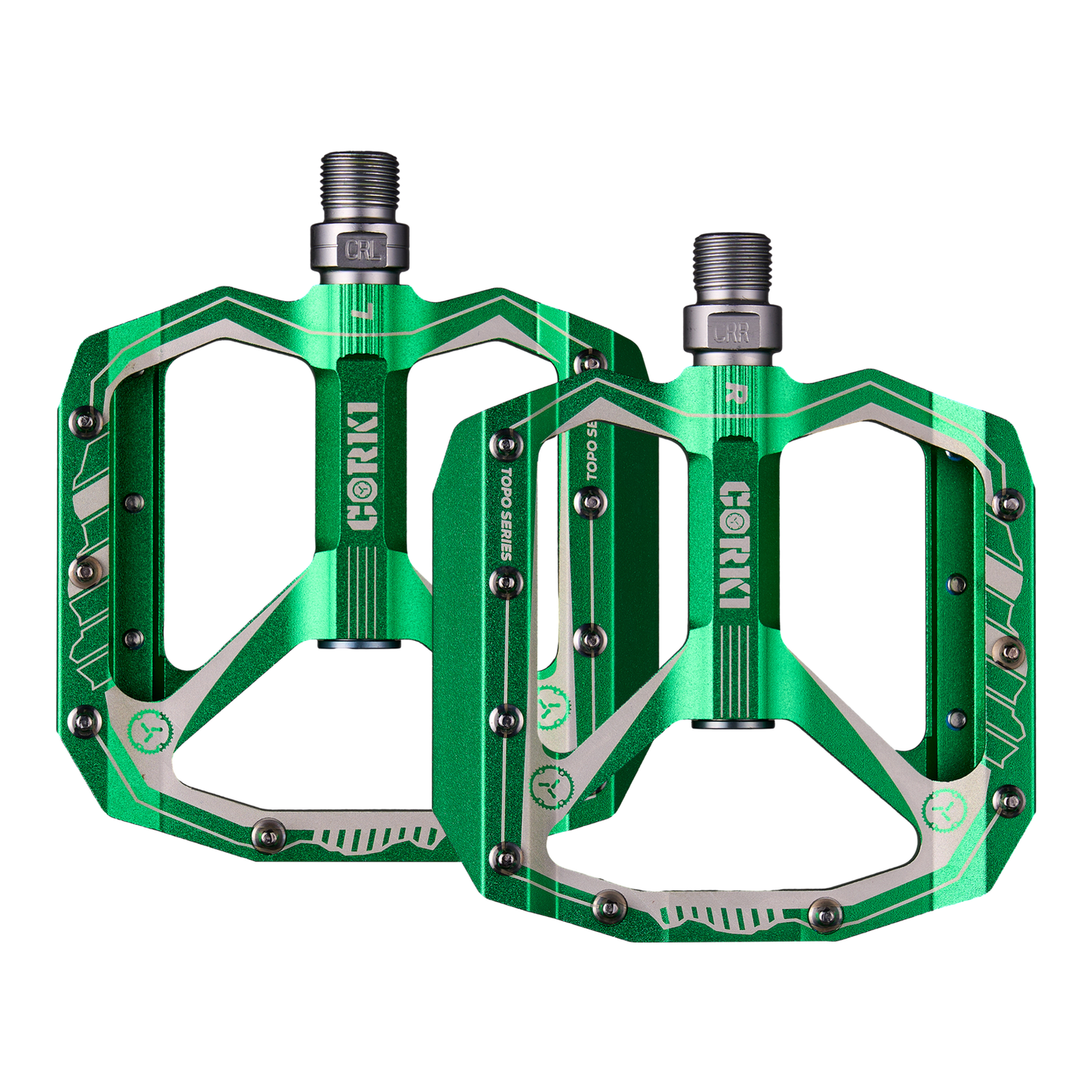 TOPO Extra Large Flat Platform Mountain Bike Pedals - Corki Cycles