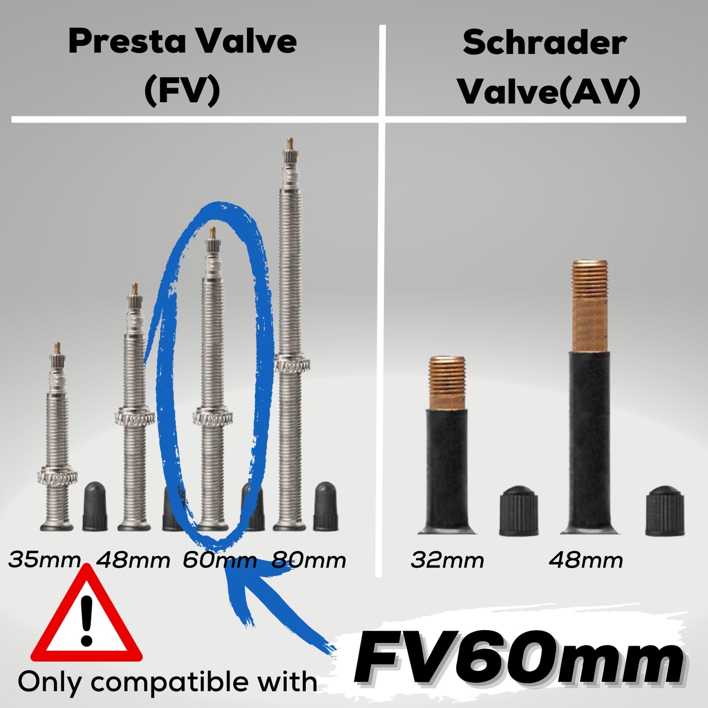 700C Road Bike Tubes - Presta Valve (48mm/60mm) 2 Pack - Corki Cycles
