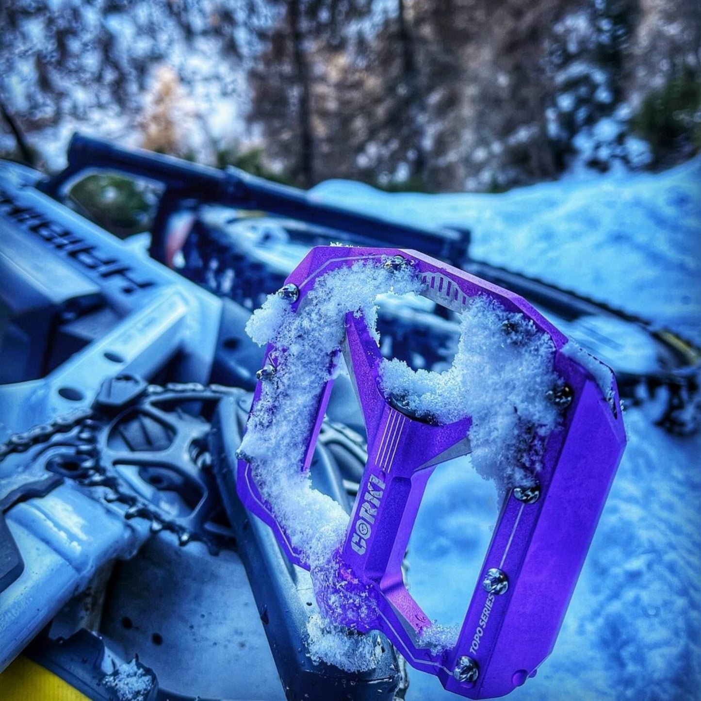 TOPO Extra Large Flat Platform Mountain Bike Pedals - Corki Cycles