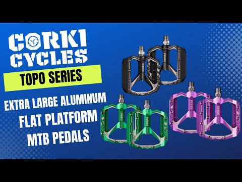 Load and play video in Gallery viewer, TOPO Extra Large Flat Platform Mountain Bike Pedals