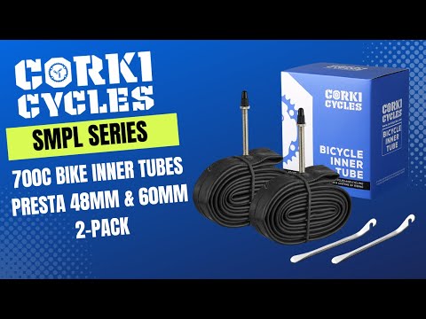 Load and play video in Gallery viewer, 700C Road Bike Tubes - Presta Valve (48mm/60mm) 2 Pack