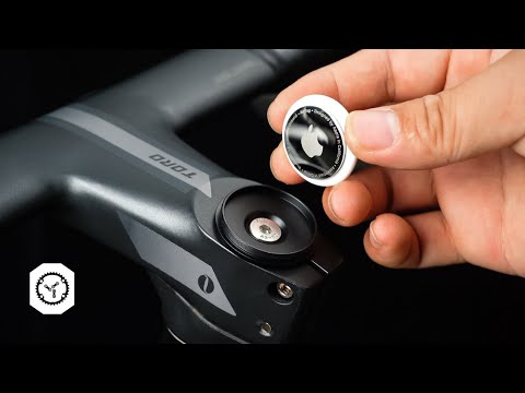Load and play video in Gallery viewer, Bicycle Stem Headset AirTag Mount