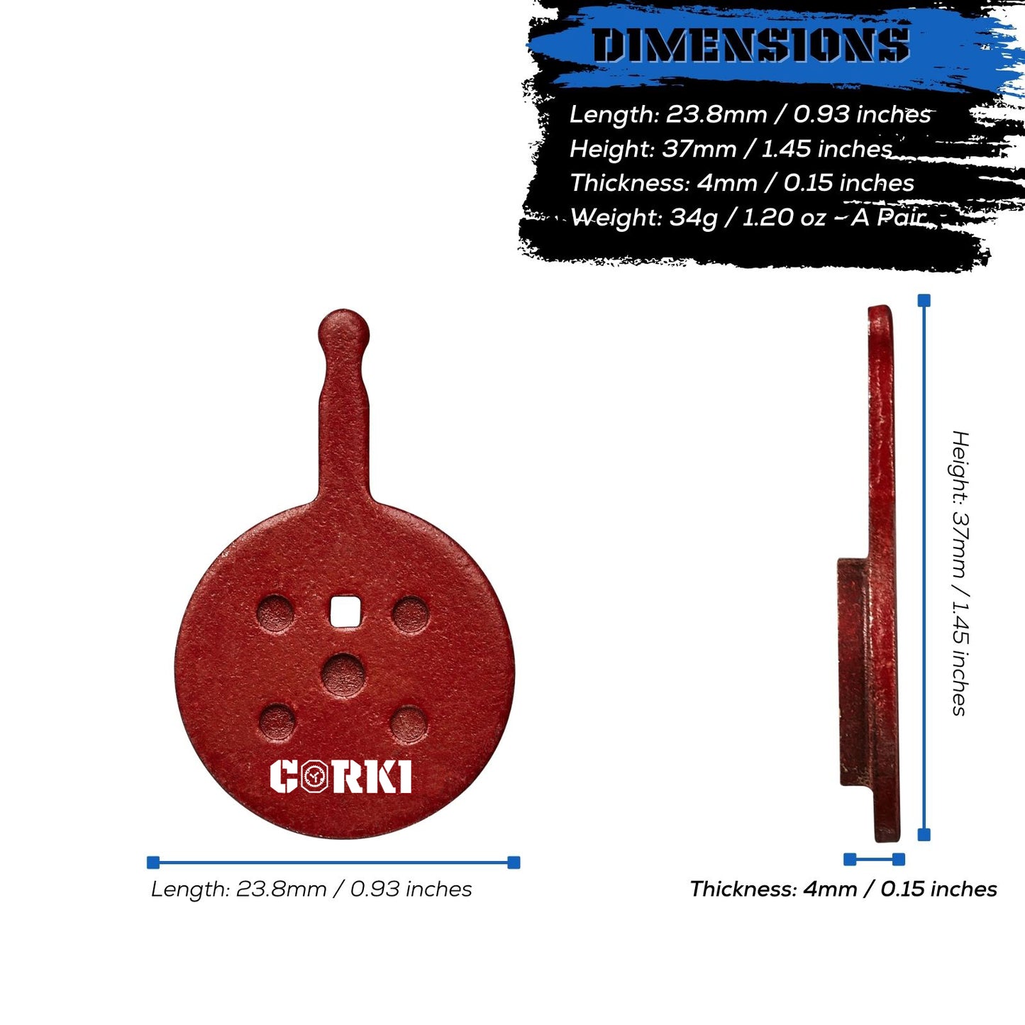 Avid Mechanical BB5 Disc Brake Pads - Corki Cycles