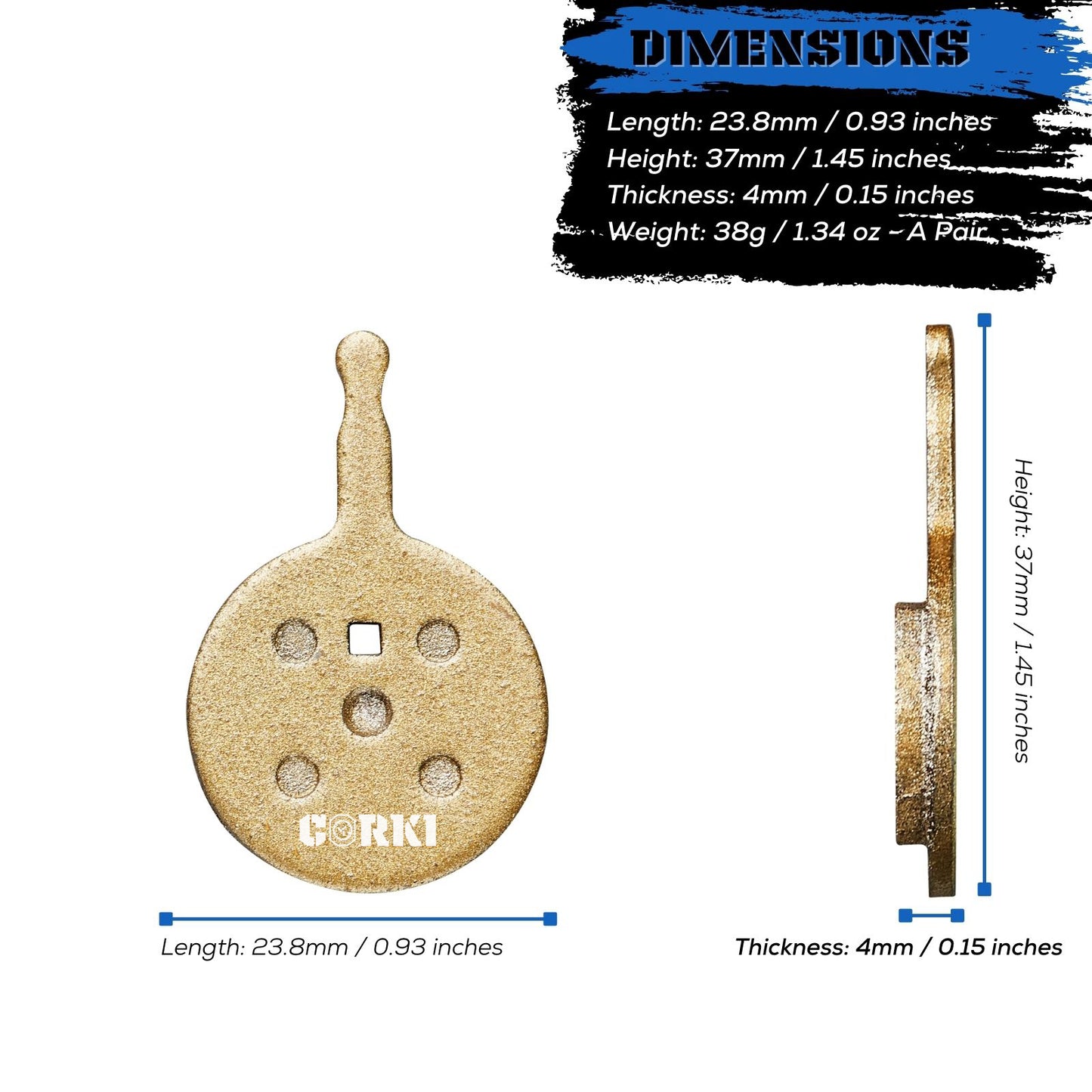 Avid Mechanical BB5 Disc Brake Pads - Corki Cycles