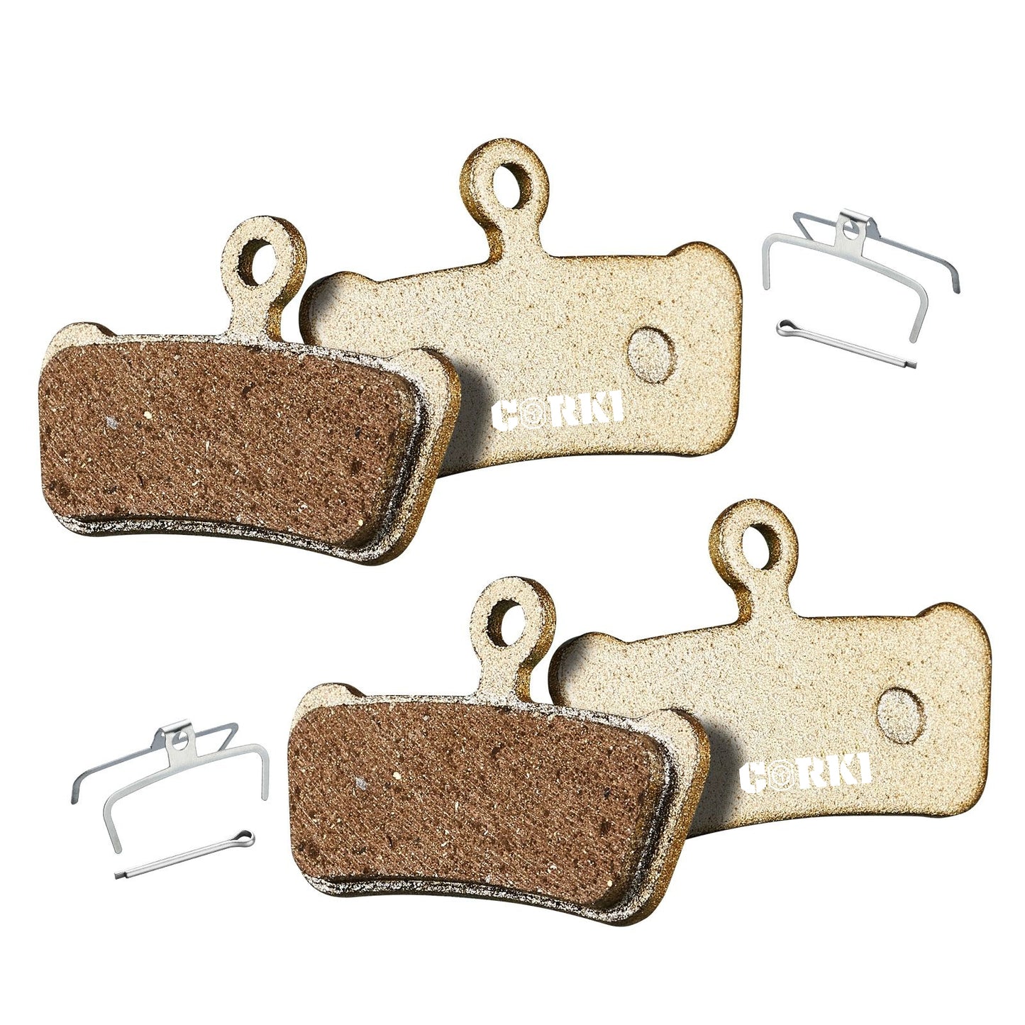 SRAM Guide RSC, Avid XO, Elixir 7/9 Trail 4 Piston Disc Brake Pads - Corki Cycles