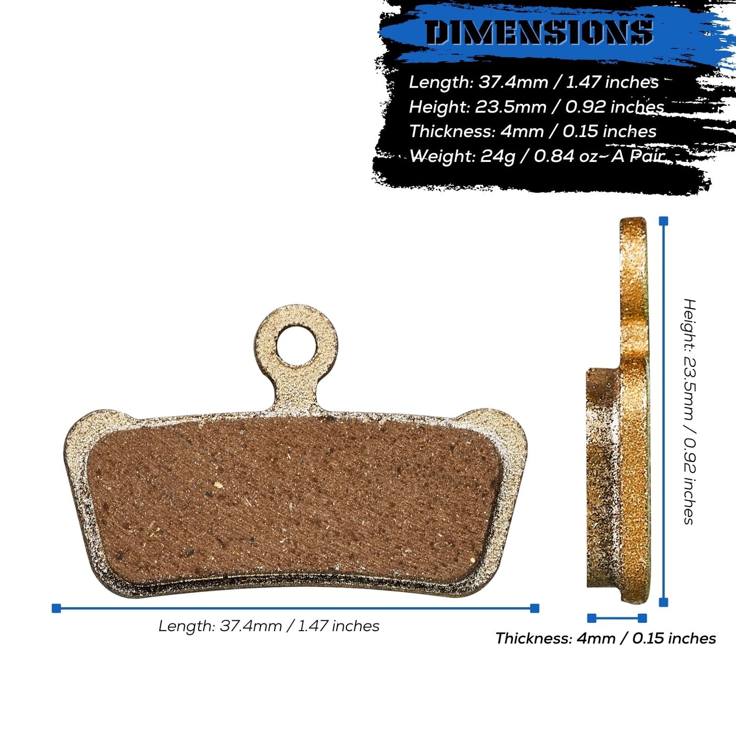 SRAM Guide RSC, Avid XO, Elixir 7/9 Trail 4 Piston Disc Brake Pads - Corki Cycles