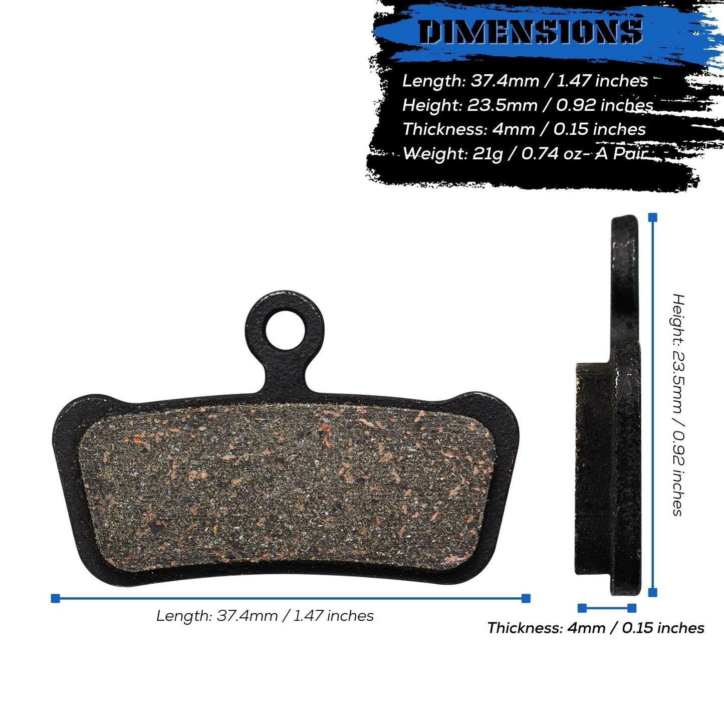 SRAM Guide RSC, Avid XO, Elixir 7/9 Trail 4 Piston Disc Brake Pads - Corki Cycles