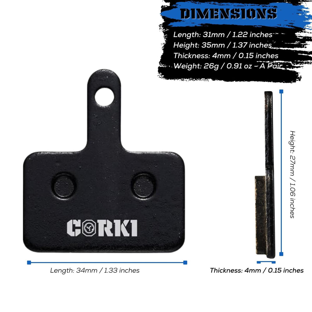 TRP Tektro Shimano Deore Disc Brake Pads - Corki Cycles