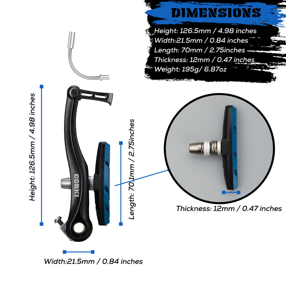 Front & Rear MTB V-Brake Set - Corki Cycles