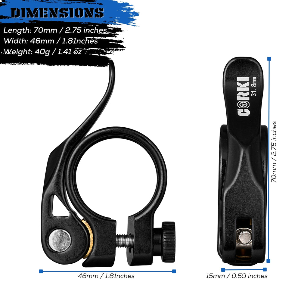 Adjustable Quick Release Seatpost Clamp - Corki Cycles