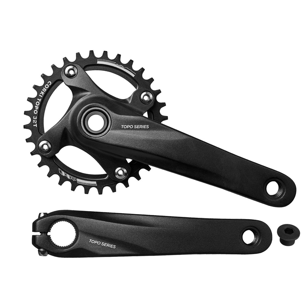 TOPO 170mm Complete Crankset - 32T/34T/36T/38T - Corki Cycles