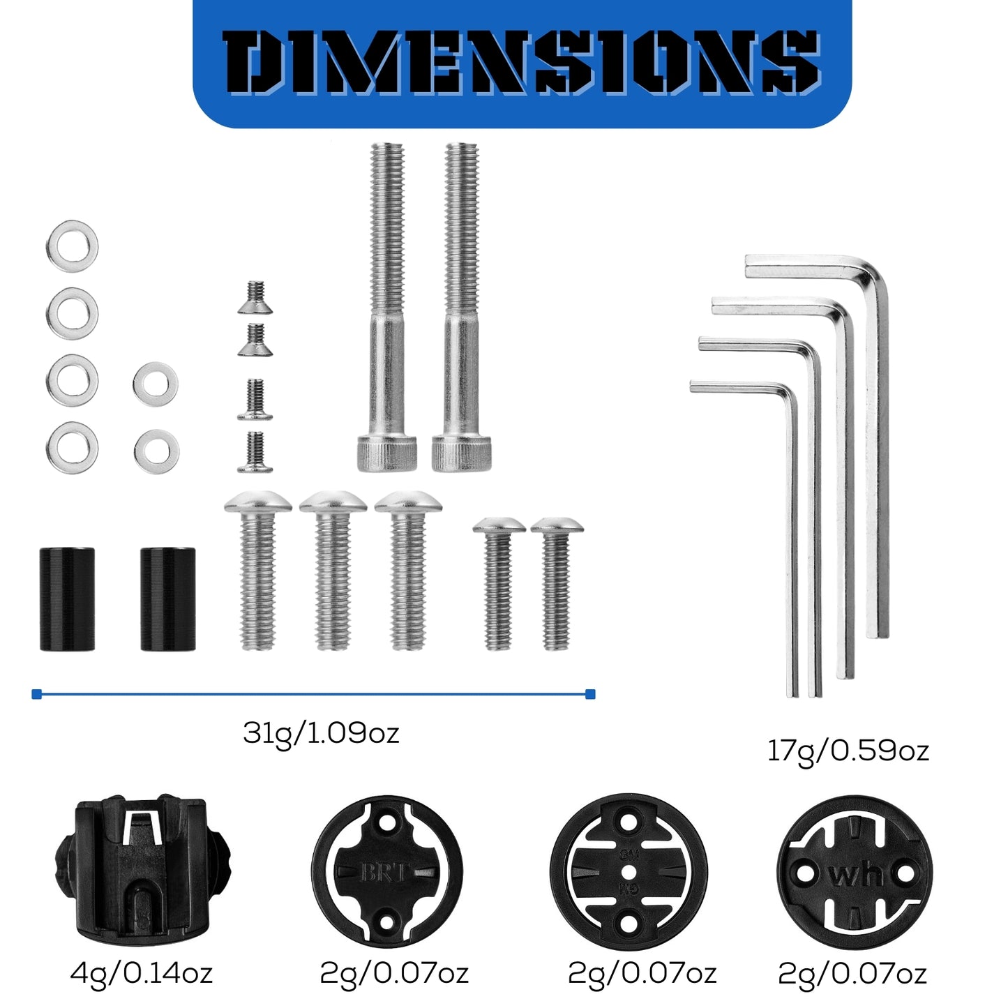 Bicycle Computer Mount Replacement Insert Kit - Corki Cycles