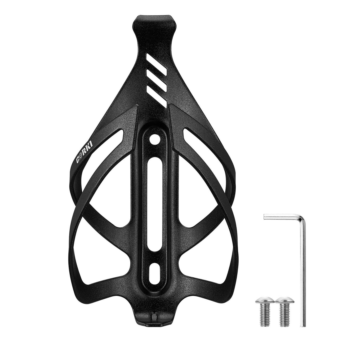 Aluminum Bicycle Water Bottle Cage - Center Cage Entry - Corki Cycles