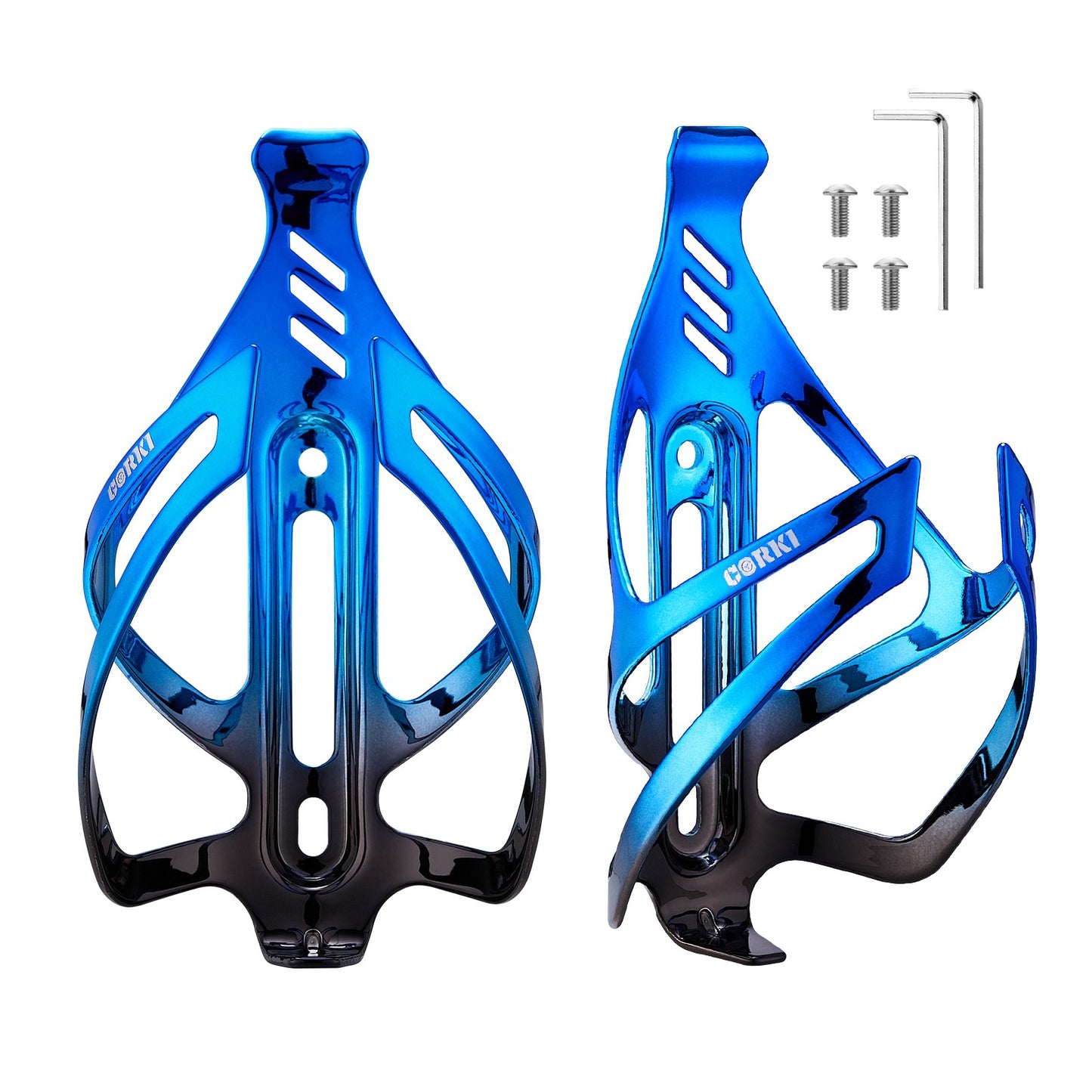 
                  
                    Aluminum Bicycle Water Bottle Cage - Center Cage Entry - Corki Cycles
                  
                