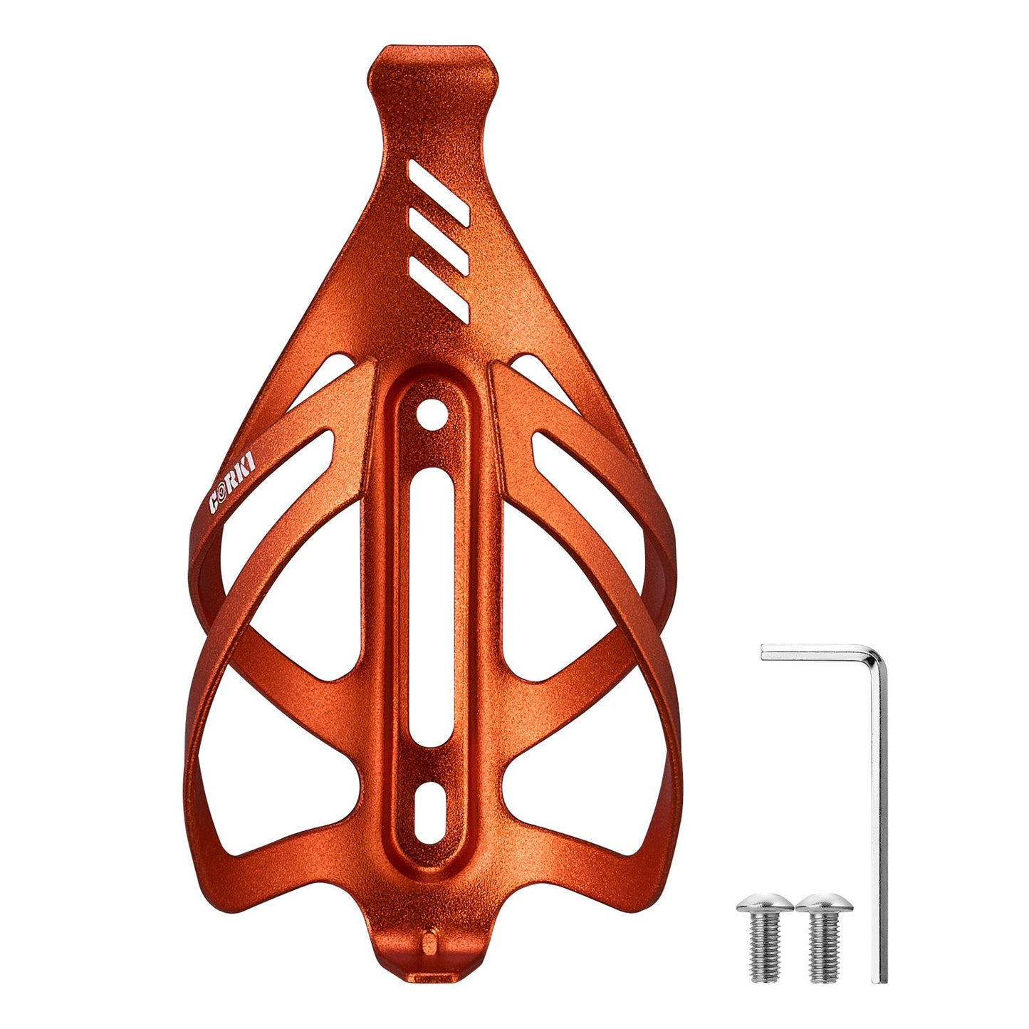 
                  
                    Aluminum Bicycle Water Bottle Cage - Center Cage Entry - Corki Cycles
                  
                