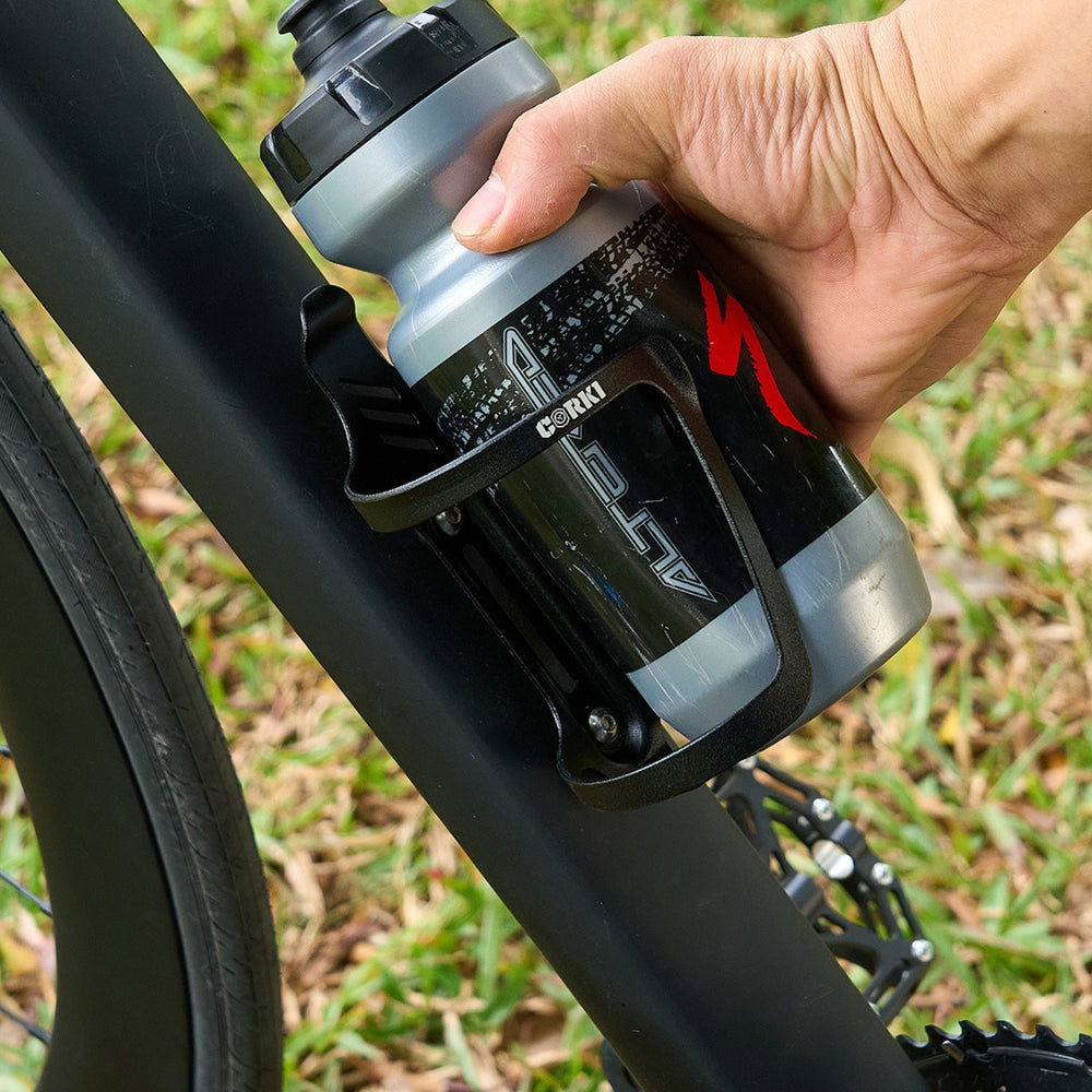Aluminum Bicycle Water Bottle Cage - Right Side Cage - Corki Cycles