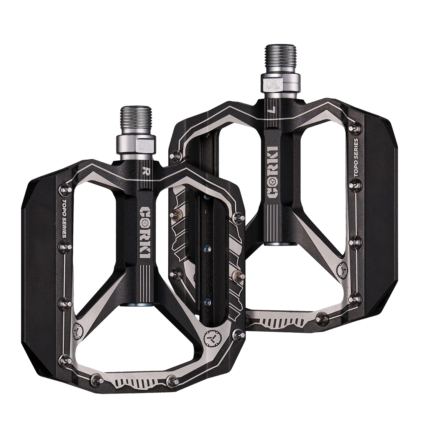 TOPO Extra Large Flat Platform Mountain Bike Pedals - Corki Cycles