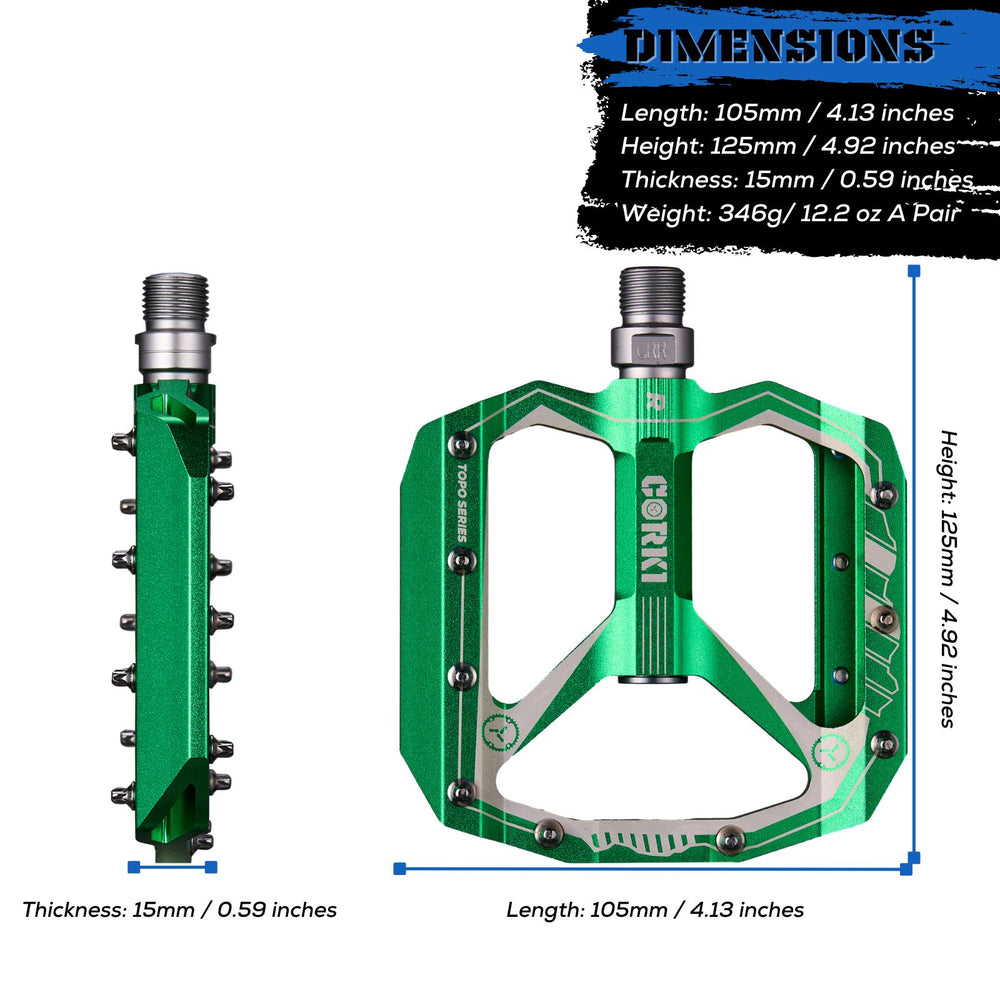 mtb pedale größe TOPO Extra-Large Flat Platform Mountain Bike Pedals