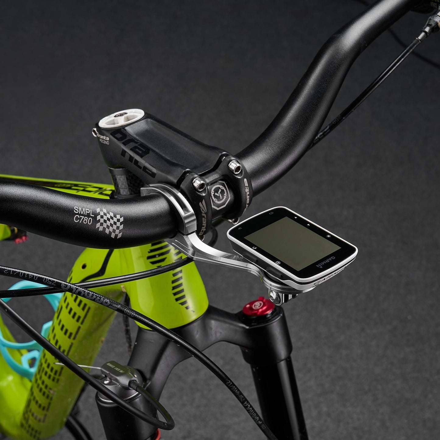 Titanium Out Front Bicycle Computer Mount | Corki Cycles