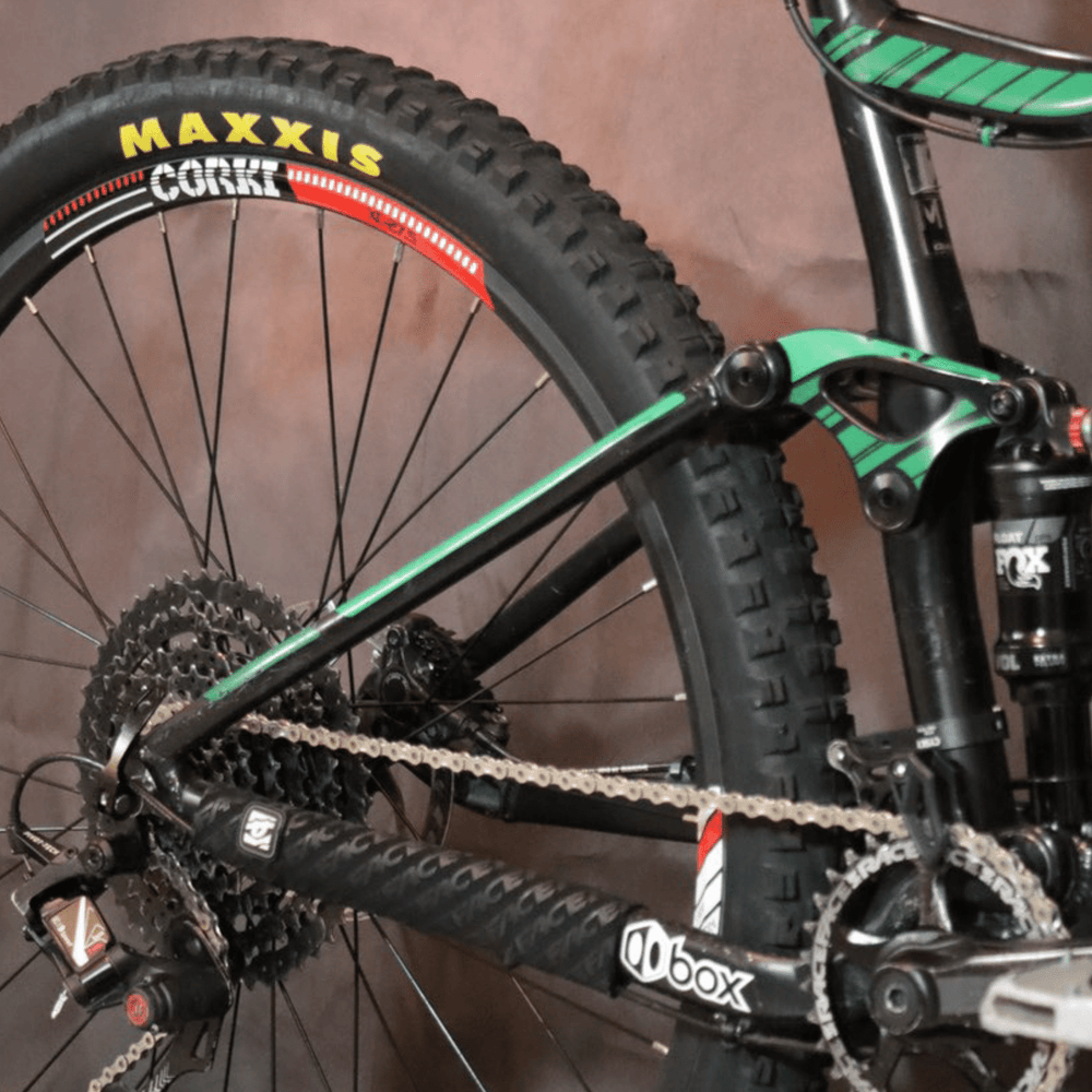 Corki Cycles Rear Wheel Image With Maxxis Tire