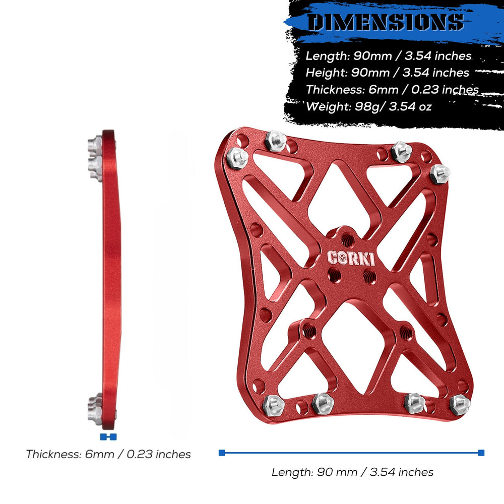 clipless flat pedals Clipless Wide Platform Adapter Flat Pedals