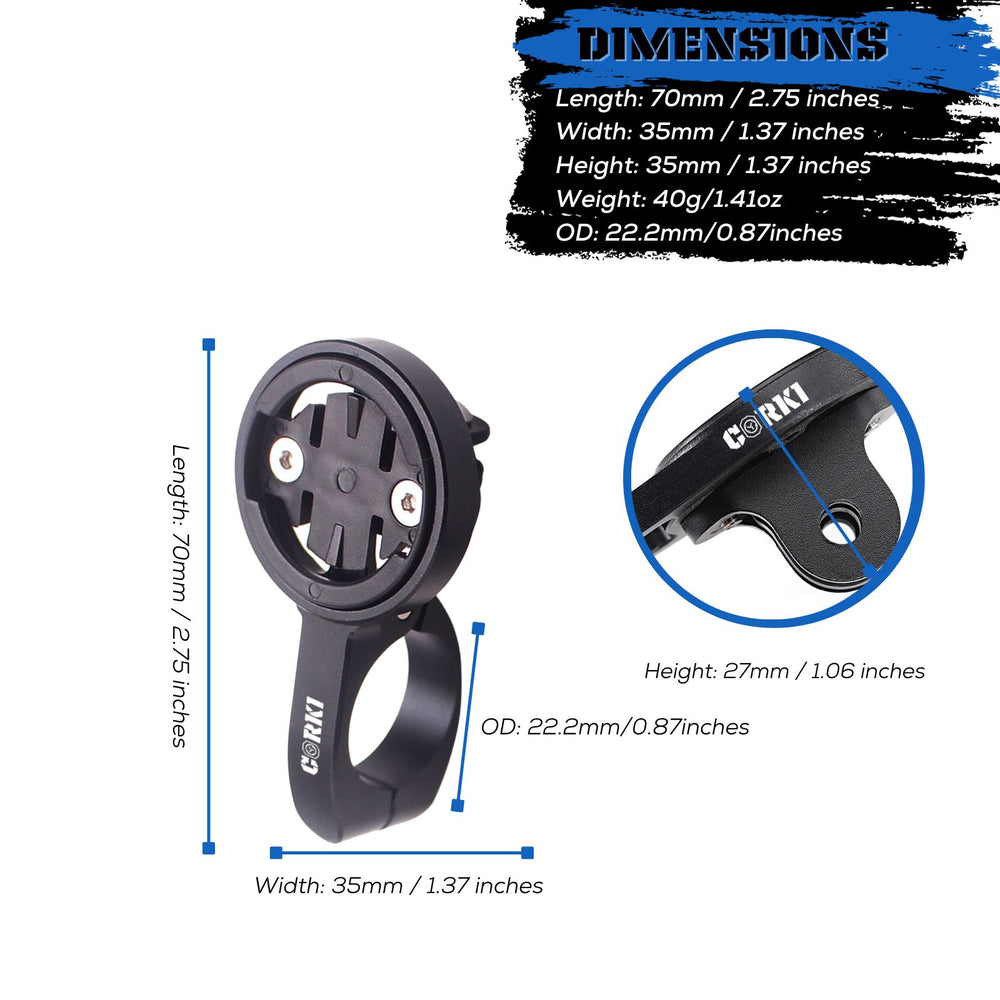 Aerobar/TT Cycling Computer Handlebar Bike Mount - Corki Cycles