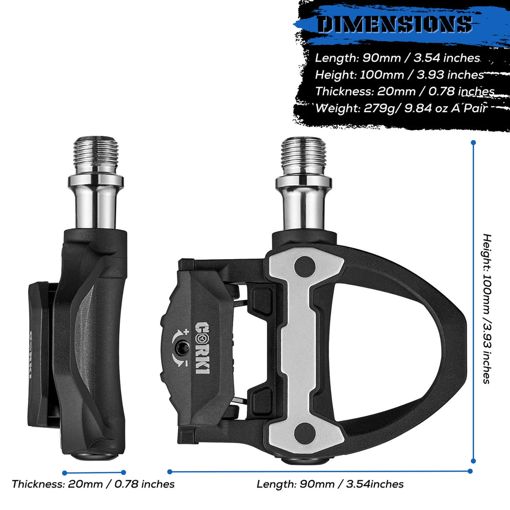 spd road bike pedals SMPL Simpleton Clipless SPD-SL Road Pedals