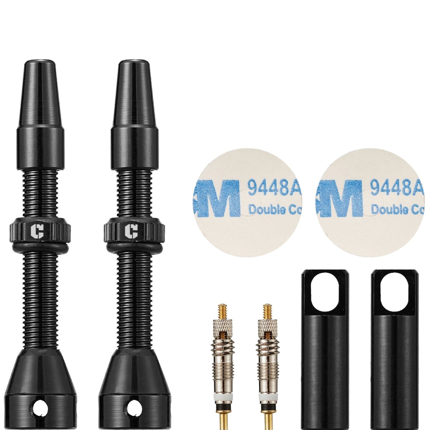Tubeless Presta Valve Stem 2-Pack - 40mm/44mm/55mm With Valve Core and 2PCS Removal Tool - Corki Cycles