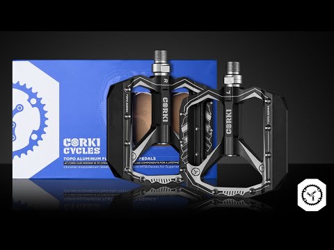 GORIX Bike Flat Pedals Oil Slick Wide CNC Lightweight With Non-slip Pin Spike Road Mountain MTB Bicycle (GX-FX61