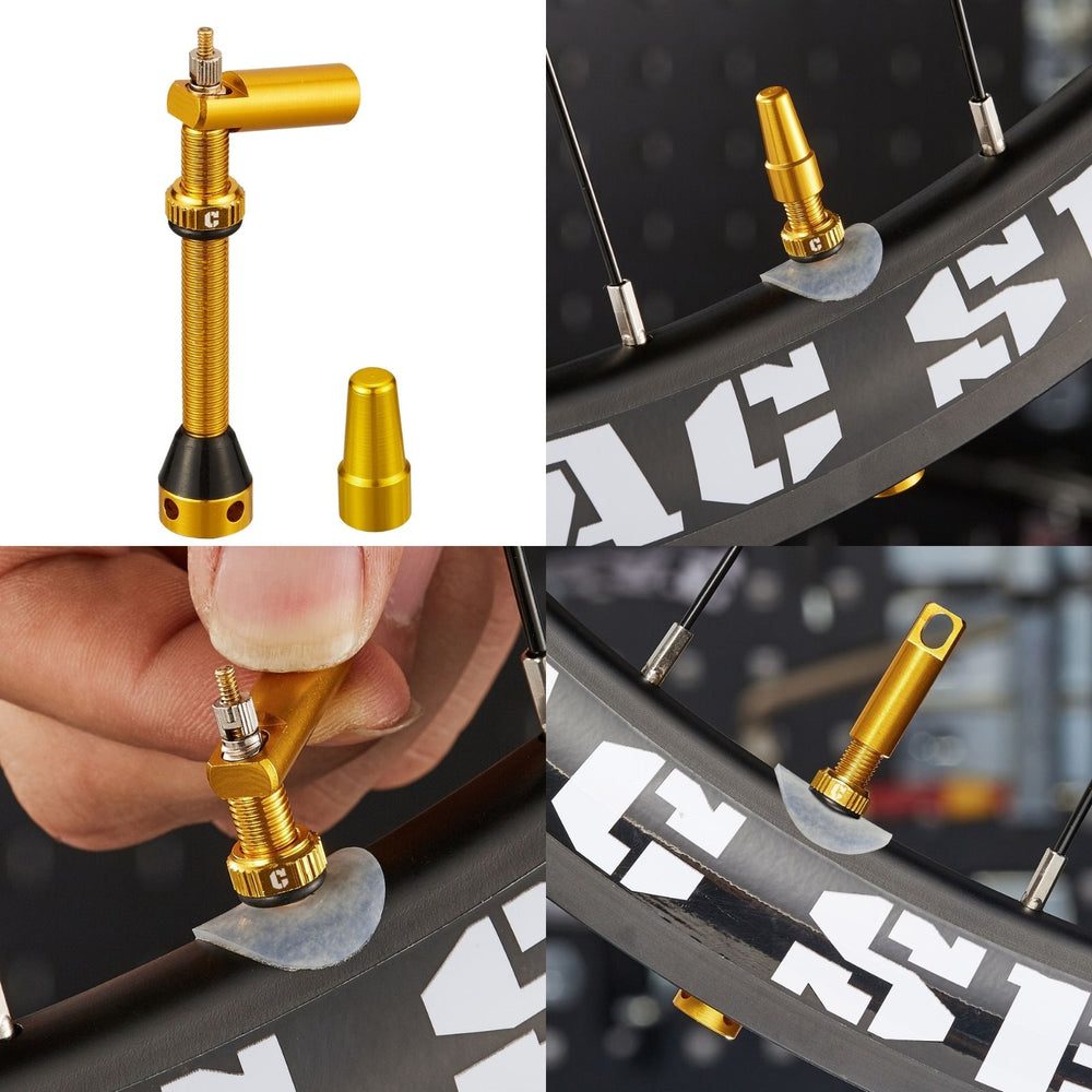 Tubeless Presta Valve Stem 2-Pack - 40mm/44mm/55mm With Valve Core and 2PCS Removal Tool - Corki Cycles