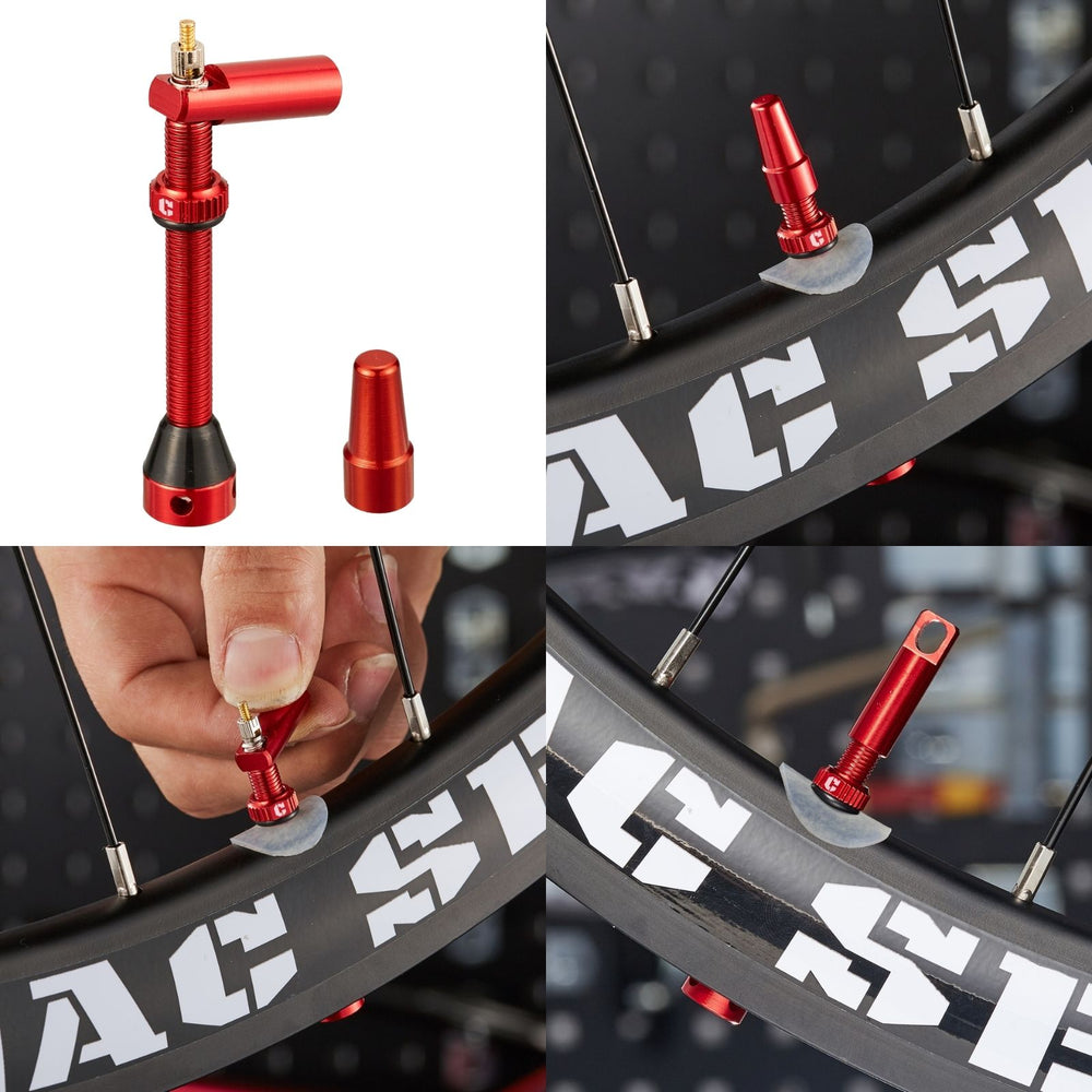 Tubeless Presta Valve Stem 2-Pack - 40mm/44mm/55mm With Valve Core and 2PCS Removal Tool - Corki Cycles