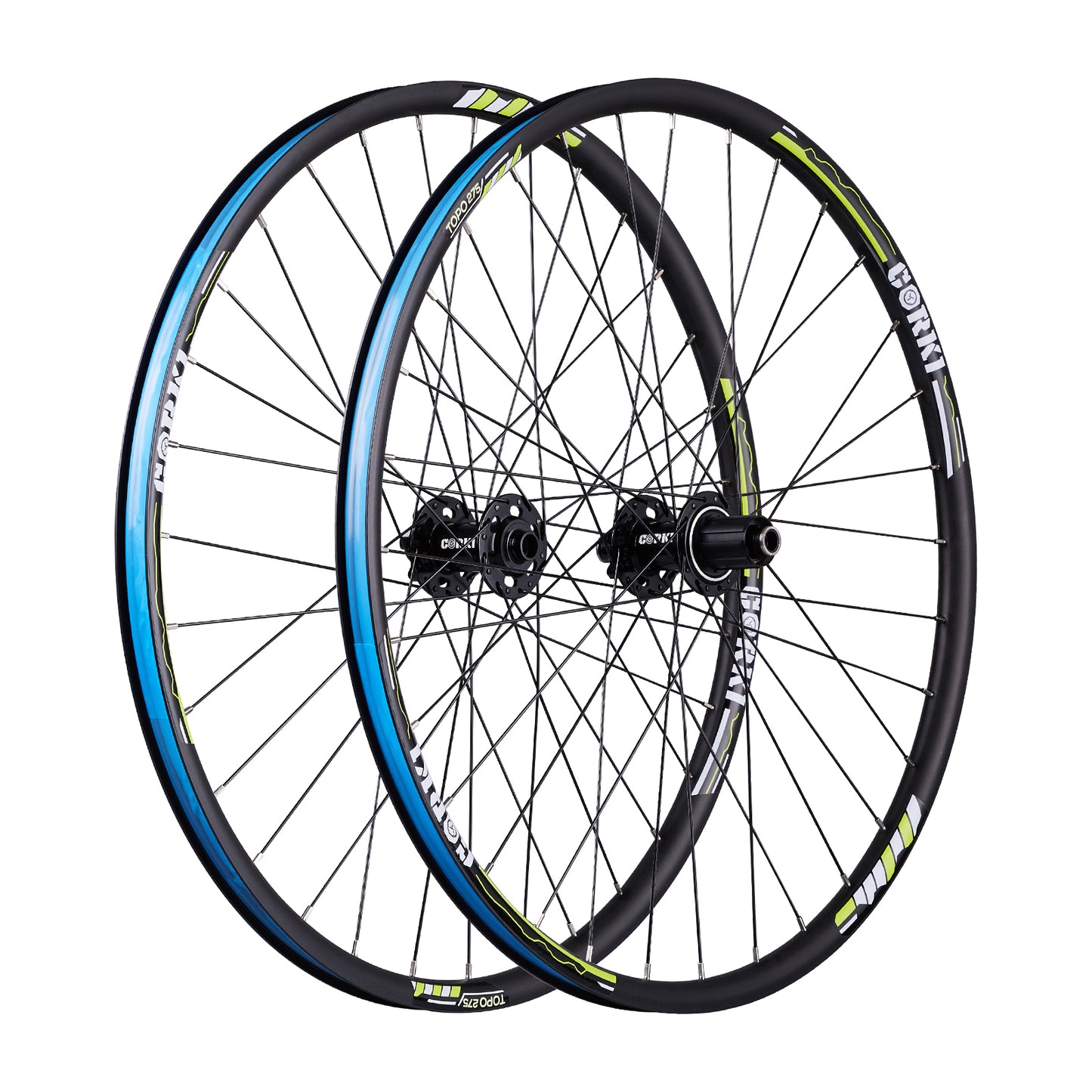 TOPO All-Mountain Dual Disc MTB Bike Wheels - Corki Cycles