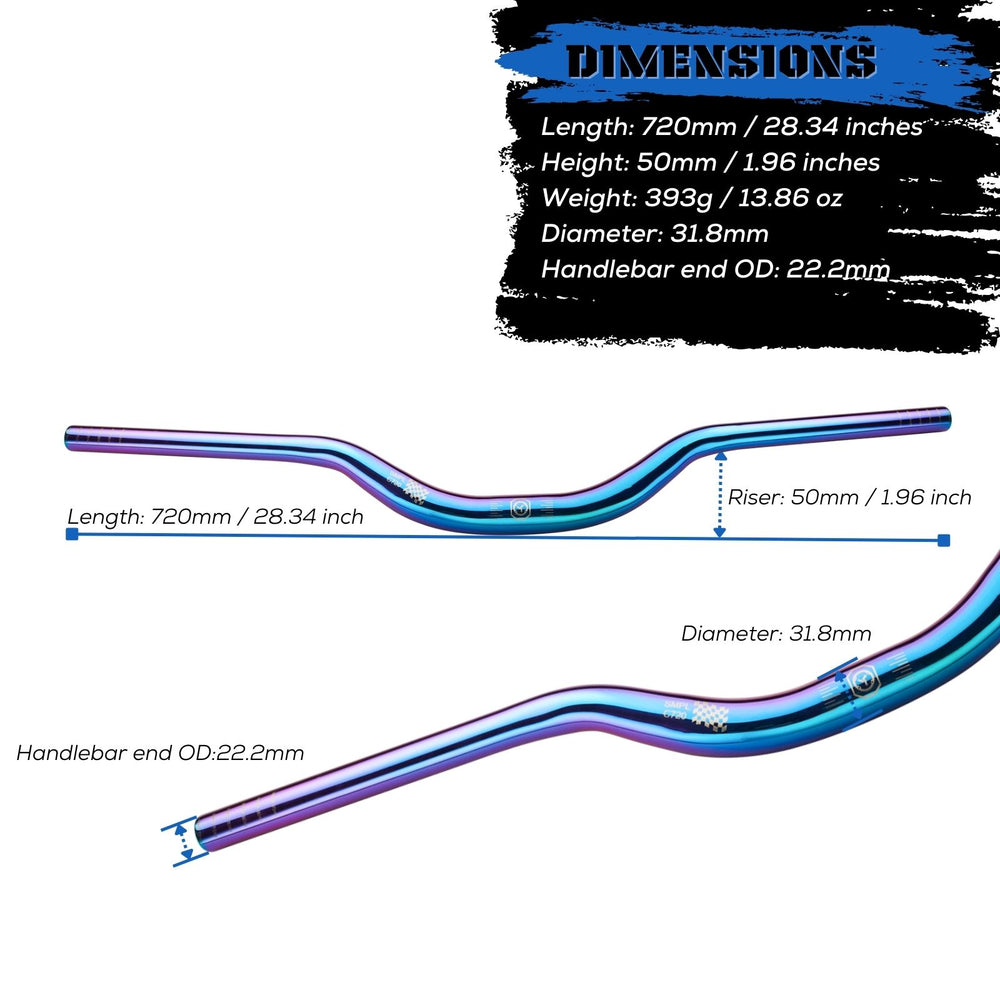 
                  
                    SMPL Simpleton 50mm Rise MTB Handlebar - 31.8mm - Corki Cycles
                  
                