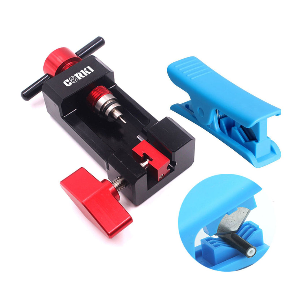 Jagwire Needle Driver 2.0 – Hydraulic Hose Fitting Insert Tool For Standard & Torx Needles, Bicycle Brake Repair Tool