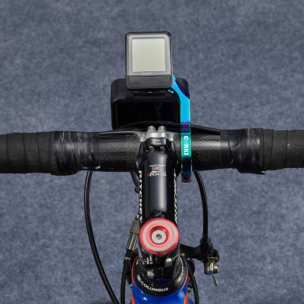 Titanium Out Front Computer Mounts Out Front Cycle Computer Bike Mount | Corki Cycles