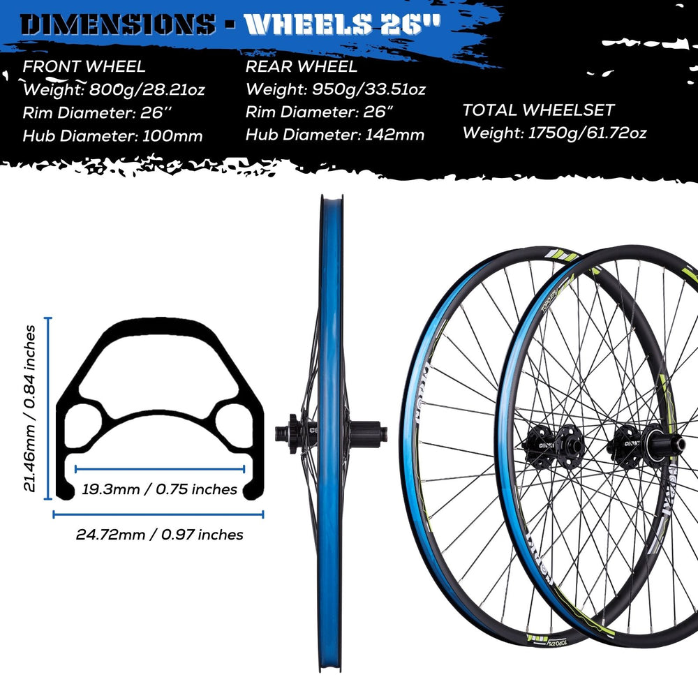 TOPO All-Mountain Dual Disc MTB Bike Wheels - Corki Cycles